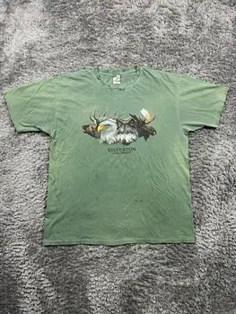 Реколта тениска Silverton Colorado wildlife animals XL с дълъг ръкав