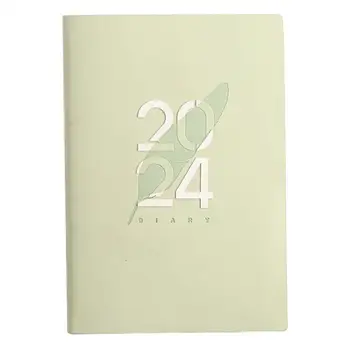 Дневник на 2024 година На страница От януари До декември 2024 2024 Дневник на плътна хартия, дневник за подобряване на производителността С месечни раздели за
