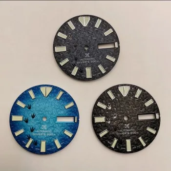Циферблат NH36 Син Ден-дата на 3D-печат за механични часовници за гмуркане Зелен светлинен циферблат 28,5 мм е Подходящ за часови аксесоари с механизъм NH36