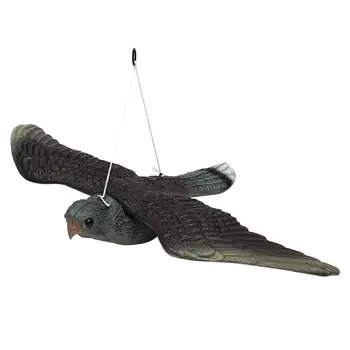 Фалшив летящ сокол, статуетки, за да отблъскват птиците, устойчив на атмосферни влияния декоративна статуетка с висящ кабел