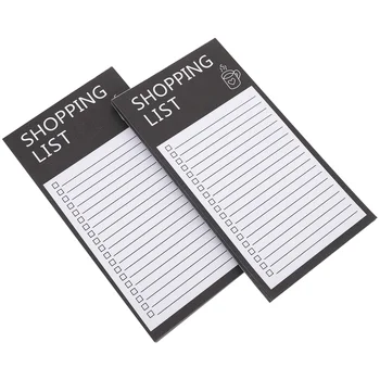 2 Книги Списък за пазаруване Бележник Listones Para Manualidades Магнит за хладилник Тетрадка Дневник Хартия за ежедневна планиране
