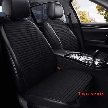 Защитни капаци за предните /задните седалки от лен, възглавница за автомобилни седалки, покривала за автомобилни седалки, подложка за защита на вътрешността на колата