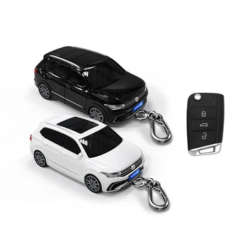 Подходящ за Volkswagen Touguan Key Pack Калъф за модели на автомобили, защитен калъф за дистанционно управление, ключодържател, аксесоар за украса