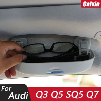 Калъф за Очила Audi Q3 Q5 SQ5 Q7 A1 A3 S3 A4 A6 A7 S6 S7 S4 RS4 A5, S5 Слънчеви Очила Automobile Калъф За Очила Кола Слънчеви Очила