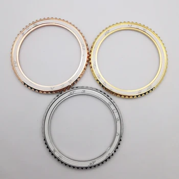 Годината 40,8 mm * 32,6 мм сребърен/златен/rose gold/черно bezel за часовници, части за мъжки корпус с диаметър 40 мм