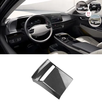 Автомобилна рамка за предната USB-вилици от въглеродни влакна, тампон върху лентата за защита от удари, за KIA EV6 2021 2022