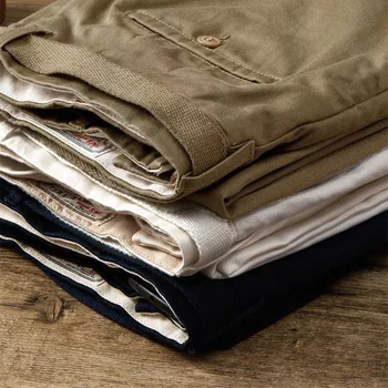 Реколта мъжки ежедневни панталони от 100% памук в японския ретро стил Харадзюку, пролетни свободни, преки, ниспадающие