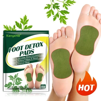 Натурална Билкова Пелин Artemisia Argyi Detox Foot Care Patche Pad 12/24шт За Отслабване, Облекчаване на Стреса, Релаксация, Дълбоко Почистване