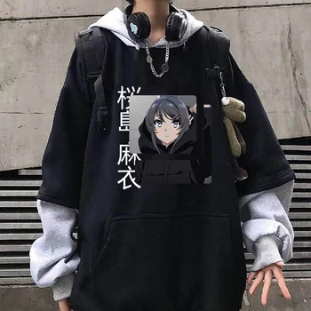 Блузи с аниме Sakurajima Mai, пуловер, костюм за cosplay, връхни дрехи унисекс, върхове