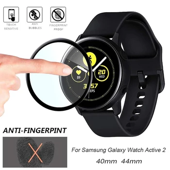 3D Заоблена Мека Защитно Фолио с Пълна Ръба за Samsung Galaxy Watch Active 2 40 мм 40 мм Active 2 Screen Protector Pretection