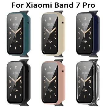 За Xiaomi Band 7 Pro Калъф за КОМПЮТЪР + защитно фолио за smart-часовници, изработени от закалено стъкло, за да се Mi Band Pro 7, броня под формата на миди
