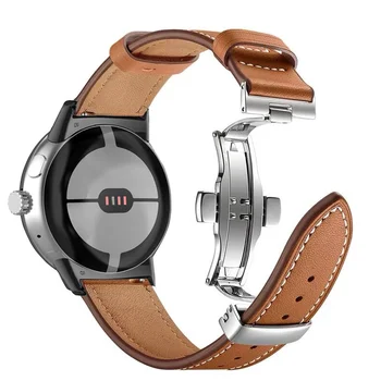Каишка от естествена кожа за Google Pixel Watch, каишка correa, гривна за smart-часовници, гривни за Pixel Watch, въжета, аксесоари