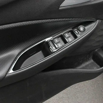 Тампон защитен панел на вратата подлакътник LHD ключа на прозореца, Стилна Декорация за Chevrolet Cavalier ONIX 2019 20 2021 Аксесоари