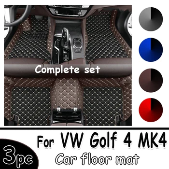 Автомобилни Стелки За VW Golf 4 MK4 1998 ~ 2003 Център ДропШиппинга Авто Аксесоари За Интериора на Кожени Килими, Постелки За Краката
