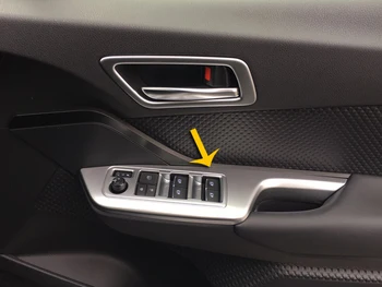 ABS Pearlescent Хромирани вътрешни бутони, тампон върху лентата за Toyota C-HR CHR 2017 2018 2019 Стикери на автомобилни аксесоари
