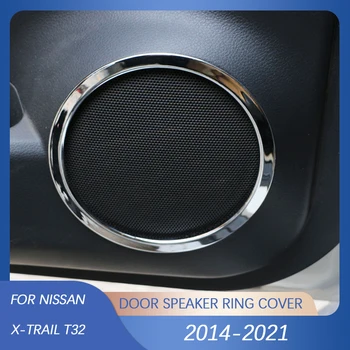 ABS Хромированное Пръстен на отвора на динамиката, декоративни панел за Nissan X-TRAIL Xtrail X Trail T32 2014-2022, Стикери за интериора на колата