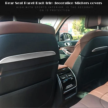 Панел на задната седалка Тапицерия на облегалката, Етикети за бутони за регулиране на седалката, Седалка за BMW X5 G05 2019 2020, Аксесоари за интериор, Автоаксесоари
