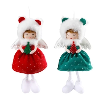 Нови сладки фигурки, уникална крилат момиче, Коледна елха, Коледни подаръци, украса