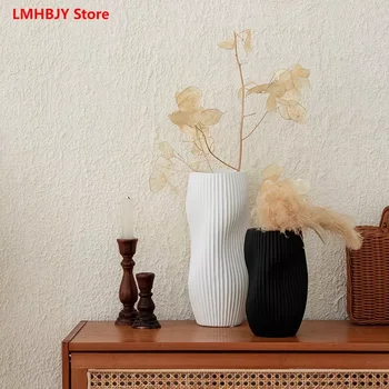 Изискана италианска керамична ваза, Минималистичная мебели за дома в скандинавски стил, Мека мебел, цветен режим с вода