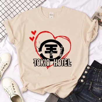 Тениска на Tokio Hotel дамски забавна тениска с комиксами harajuku дамски градинска дрехи с графичен дизайн 2000-те години
