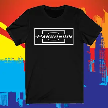 Черна тениска с логото на Panavision Film Crew, размери от S до 5XL