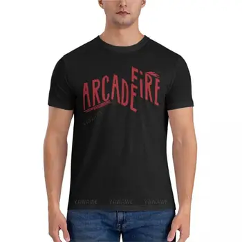 мъжки памучен тениска Arcade Fire Премиум-клас, тениски, мъжки прости бели мъжки забавни празни мъжки черни тениски