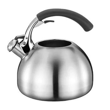 Чайник със свирка от неръждаема стомана 304, 2,5 л, чайник със свирка за газ на индукционна печка, кана за варене на вода, кухненски инструменти