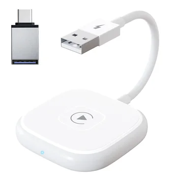 Безжичен адаптер Carplay за Apple с автоматична връзка Wi-Fi, 5 Ghz, Bluetooth адаптер Carplay за OEM модели автомобили 2015 + A