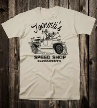 Тениска с хот-роден в ретро стил, тениска Drag Racing Race Vtg Art Tognotti's Speed Shop