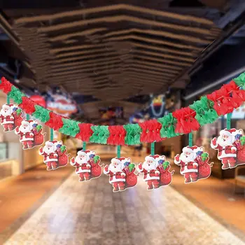 2.7 m Коледен банер Търговски център Парти Сватба, Коледни Висулки Оформление на тавана Флагове Коледна Елха Начало Декор Фестивал Аксесоари за партита