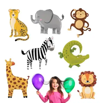 Детски Балон Със Слон, Горски Зоопарк, Балони Вечерни Балони, Играчки За Предучилищна Възраст, На Рождения Ден В Джунглата, Детски Душ, Нечовешки Животински Тема