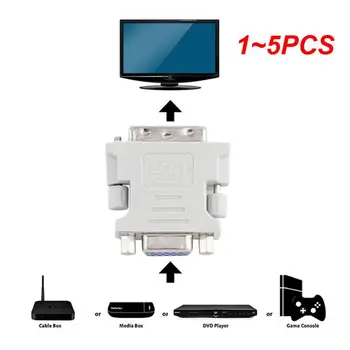 Mini DVI-I 24 + 5-пинов конектор към VGA HD15-Пинов адаптер Конвертор Щепсела и да играе за телевизори CRT монитори, Проектори, компютри