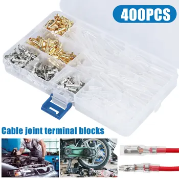 400шт разъемных клемм за мъже и жени 3.9 mm Безопасна клемма за свързване на електрически кабели с изолирующими втулками от месинг тел